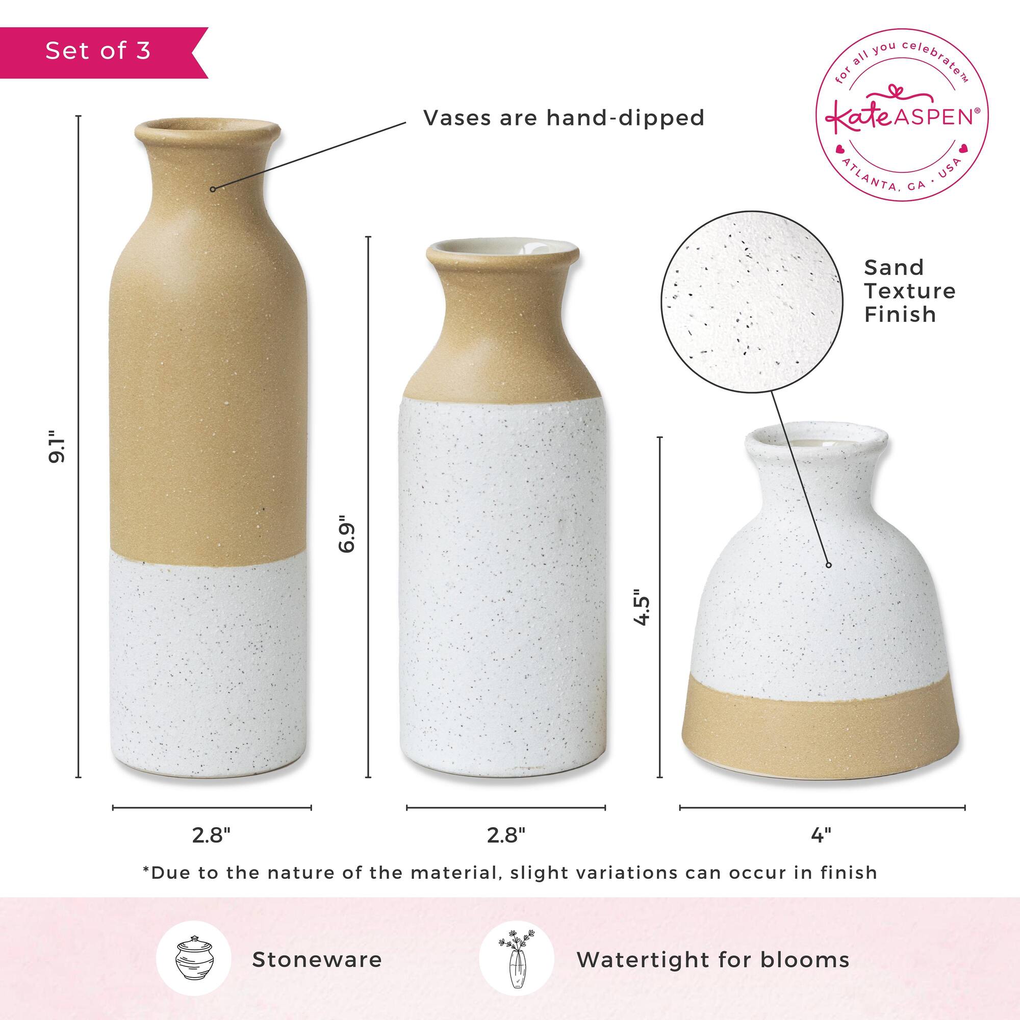 Kate Aspen® Modern Farmhouse Vase Set